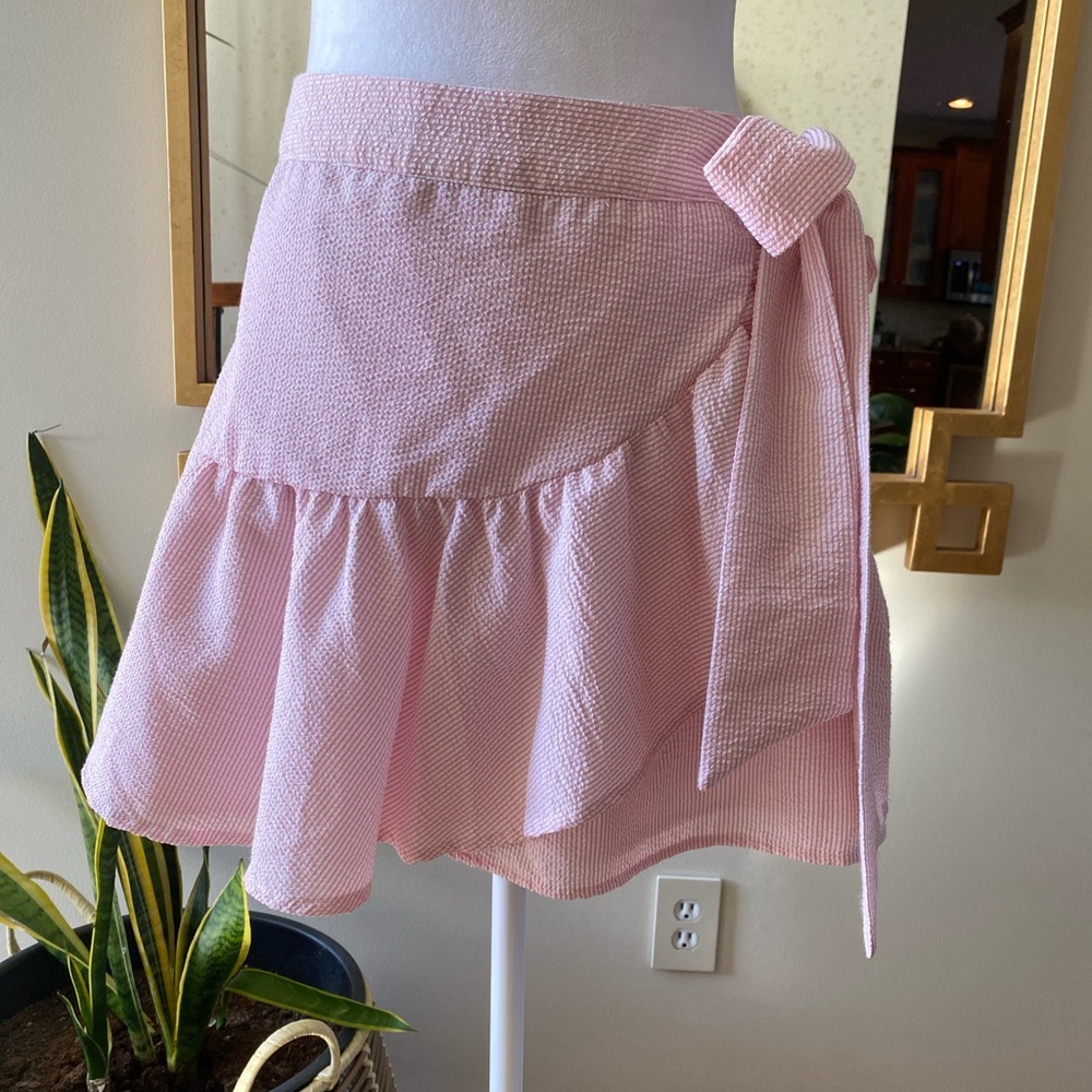 🆕 Francesca’s Sienna striped Wrap skort sz Large - Picture 5 of 16